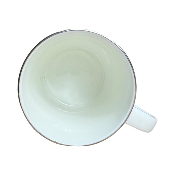 Mikasa Millenium Platinum Mug Bone China 2000 AN008 White Metallic 26541641 - Picture 6 of 8